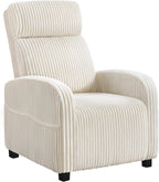 Yaheetech 360 Swivel Glider Chair Nursery Corduroy Rocking Nursing Chair with Pockets