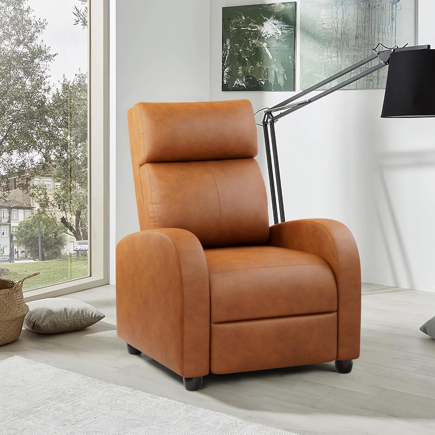 JUMMICO Adjustable Recliner Chair Thick Cushion Home Theater Sofa Living Room