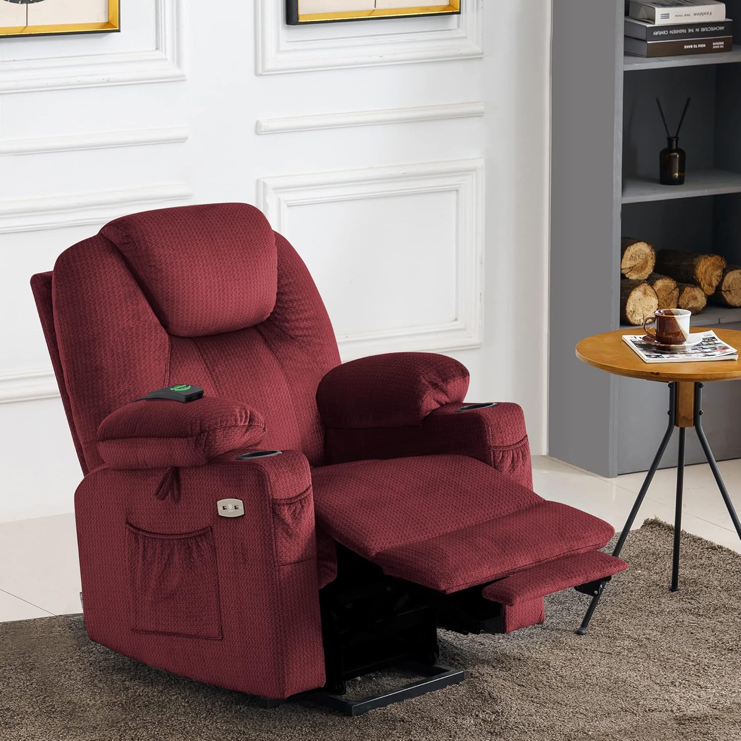 MCombo Power Lift Recliner Chair for Elderly with Heat Massage USB Cup Holders