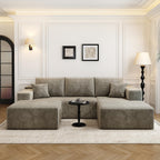 Settab Cloud Modular Sectional Sofa U Shaped Deep Seat Living Room Couch