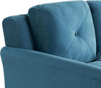 Lifestyle Harrington Sofa Upholstered Microfiber Fabric Curved Arm Couch