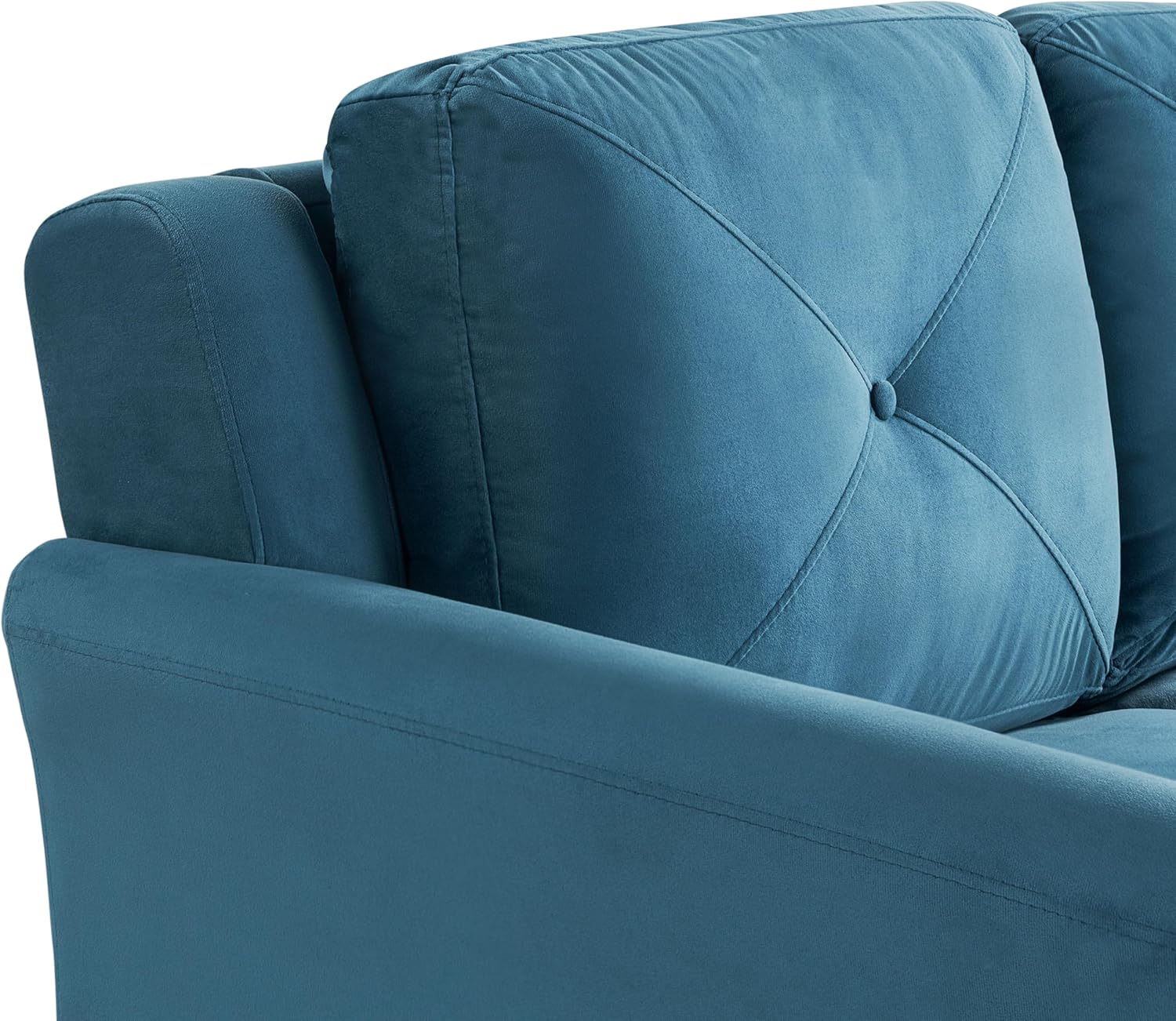 Lifestyle Harrington Sofa Upholstered Microfiber Fabric Curved Arm Couch