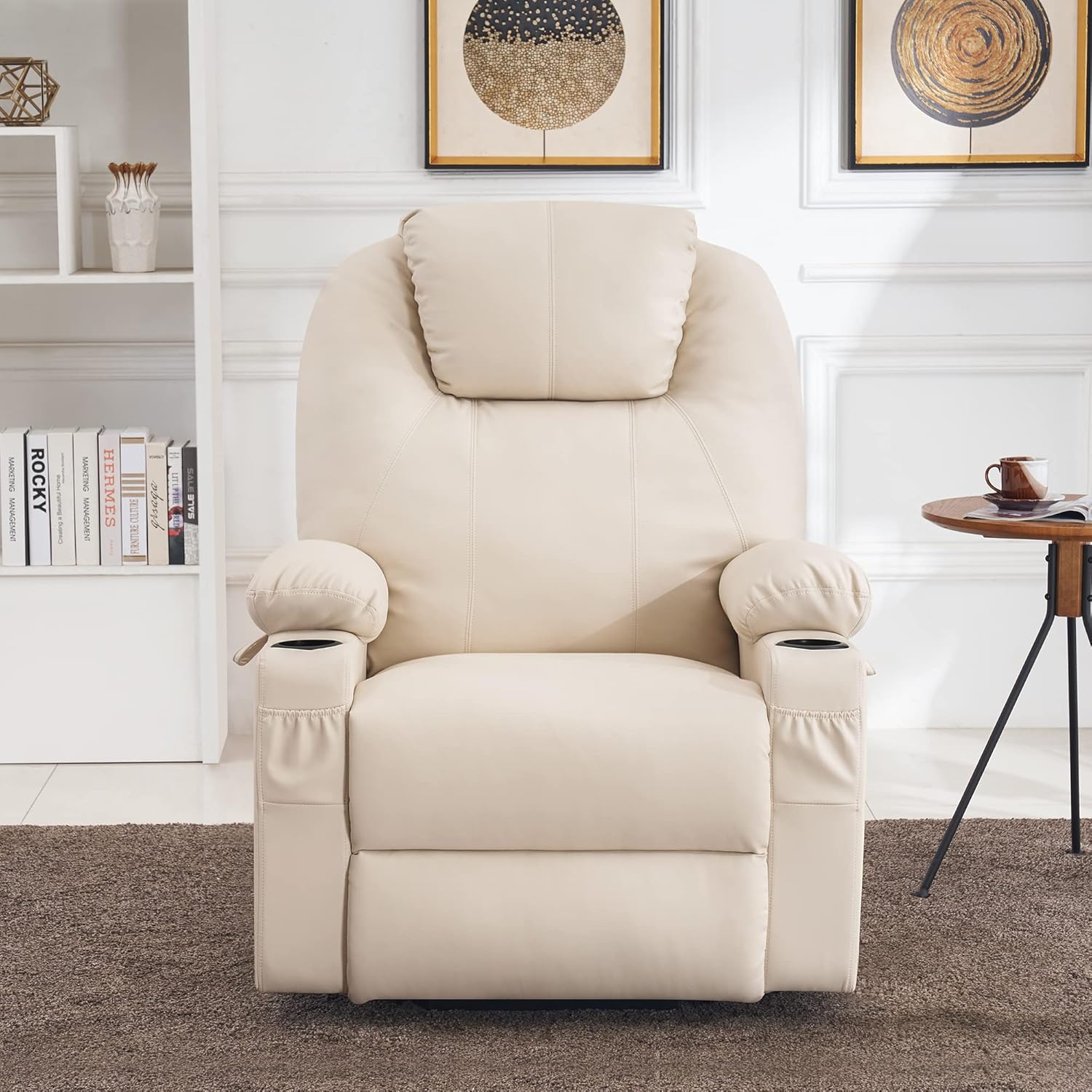 MCombo Electric Power Lift Recliner Massage Heat Chair for Elderly 3 Positions 2 Pockets USB
