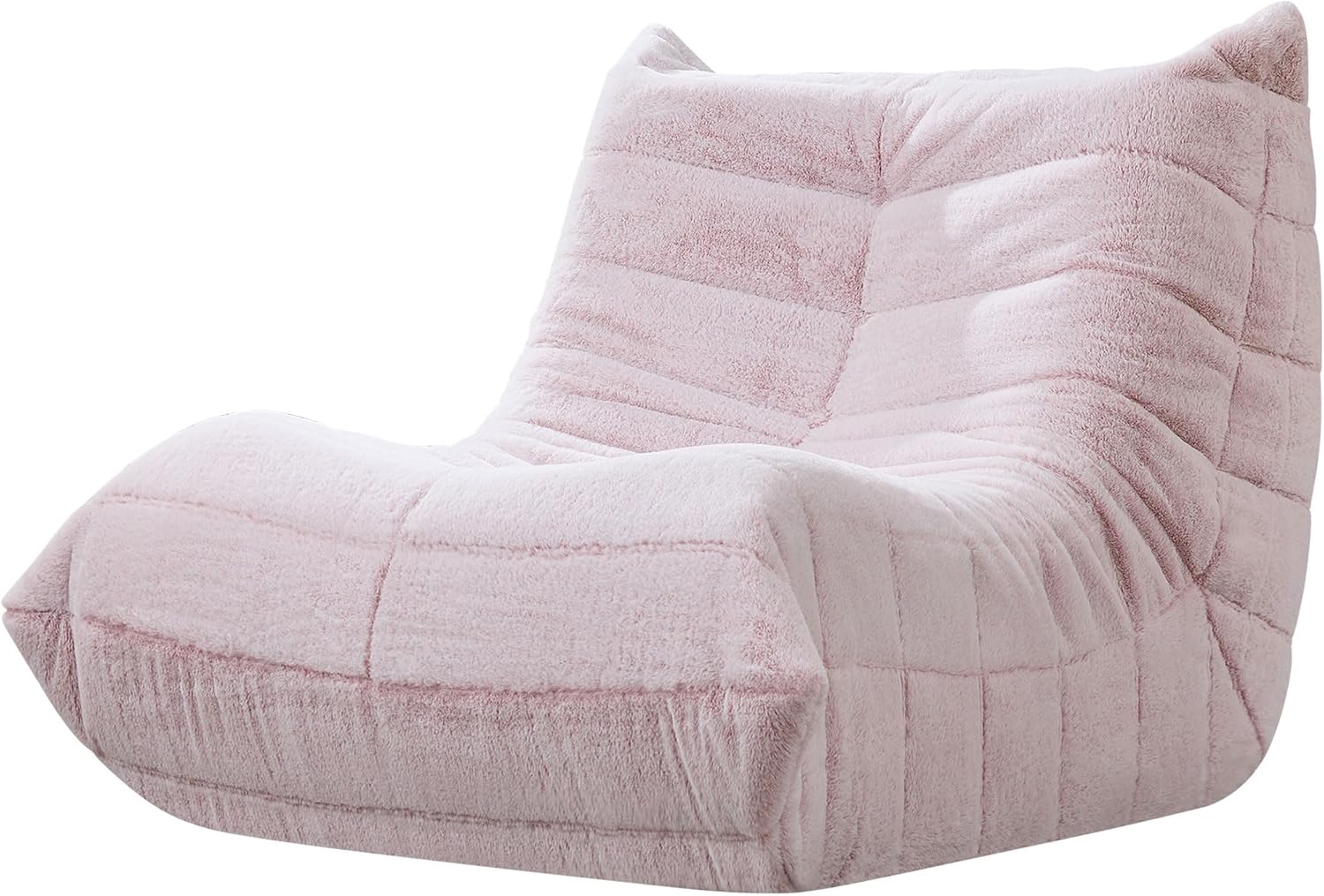 Hobestluk Giant Bean Bag Chair Memory Foam Faux Fur Sofa for Living Room
