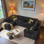 ovios Cloud Sectional Couch with L Shape Chaise Modern Modular Sofa