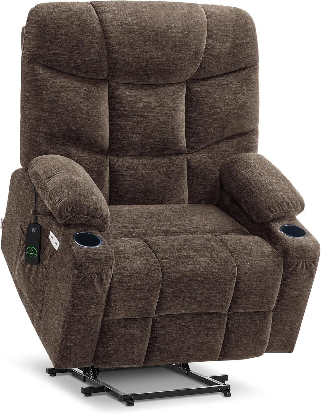 MCombo Power Lift Recliner Chair for Elderly with Extended Footrest Fabric