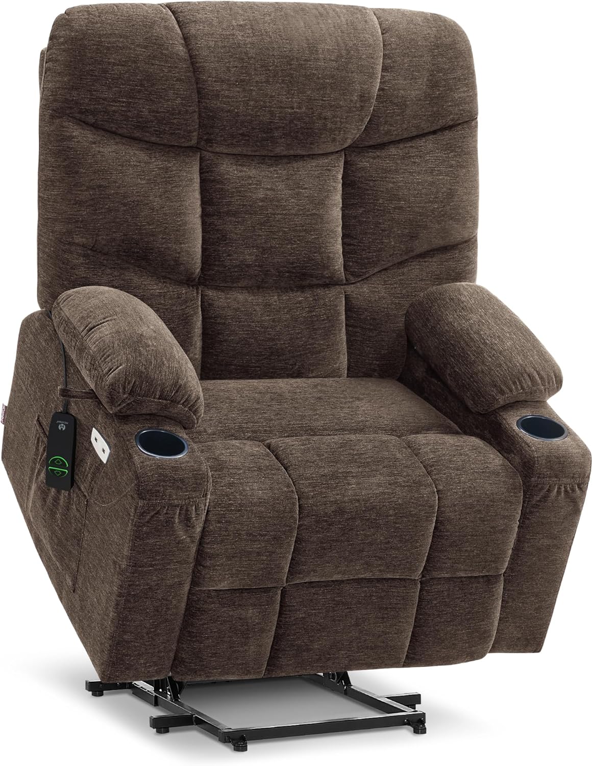 MCombo Power Lift Recliner Chair for Elderly with Extended Footrest Fabric