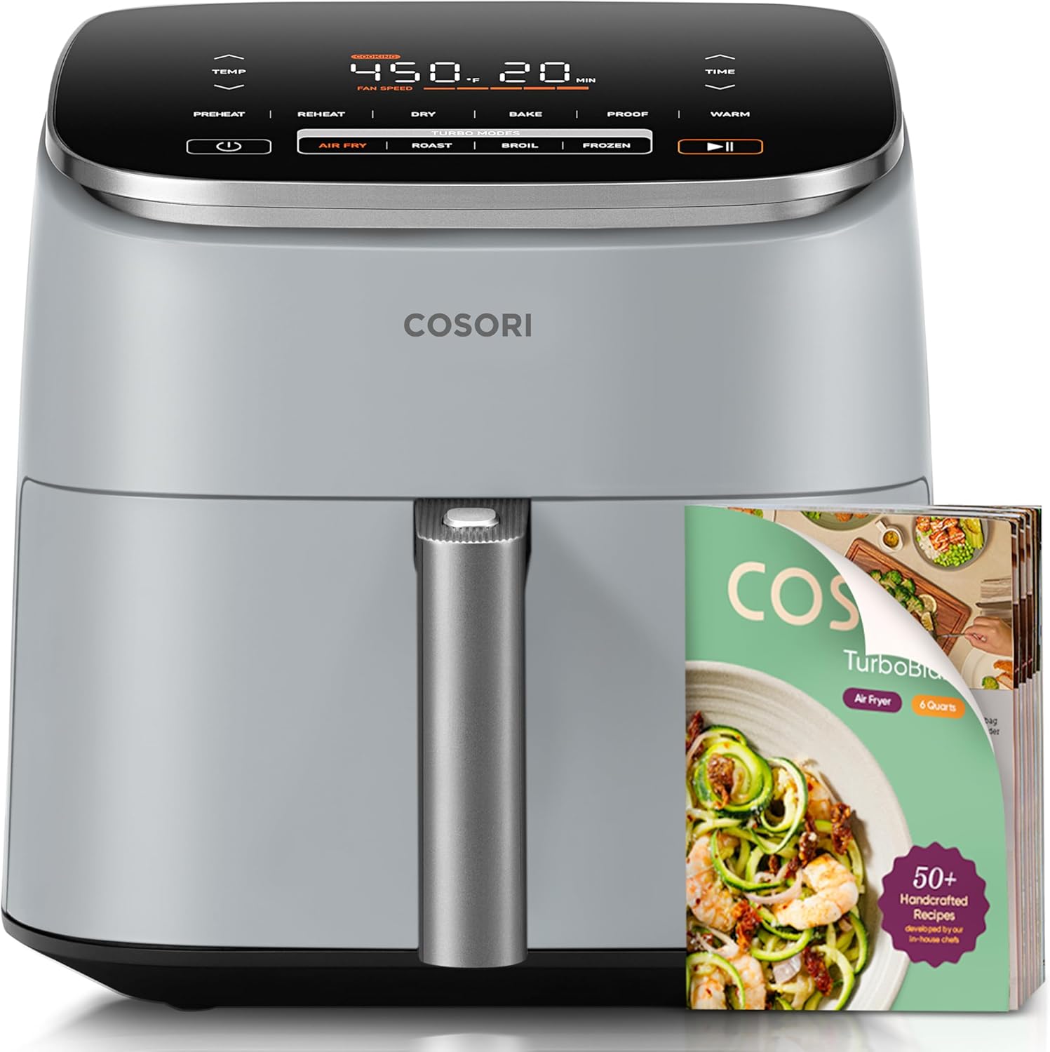 COSORI 6 Quart Air Fryer 9 in 1 Compact Ceramic Coating Oil Less Cooker