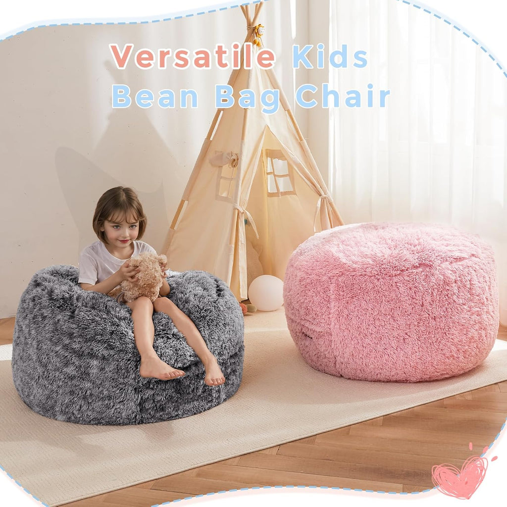 MAXYOYO Convertible Bean Bag Chair Bed for Kids with Foam Filling