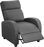 Homall Modern Recliner Chair PU Leather Padded Seat Single Sofa Home Theater