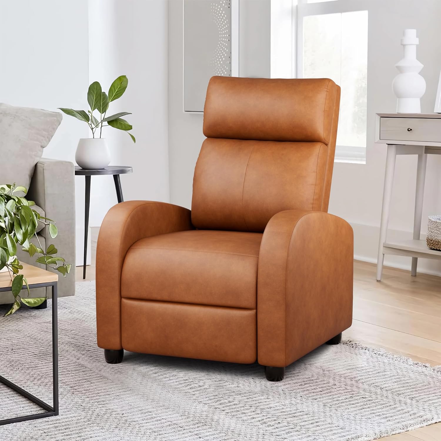 JUMMICO Adjustable Recliner Chair Thick Cushion Home Theater Sofa Living Room