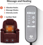 MCombo Power Lift Recliner Chair for Elderly with Heat Massage USB Cup Holders