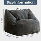 MAXYOYO Bean Bag Chair Floor Sofa with Handle and Pocket for Adults and Kids