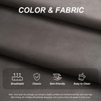 Hobestluk Giant Bean Bag Chair Memory Foam Faux Leather Floor Sofa for Adults
