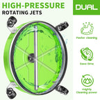 LidoDola 14 Inch Pressure Washer Surface Cleaner with Wheels for Concrete Patio Deck