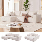 Weture 108" Modular Sectional Sofa Deep Seat Cloud L-Shape Couch with Chaise