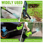 MTKOALA Cordless Leaf Blower 2 Batteries Fast Charger 450CFM 150MPH Lightweight