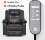 MCombo Electric Power Lift Recliner Massage Heat Chair for Elderly 3 Positions 2 Pockets USB