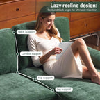 VINGLI 110 Sectional Couch U Shaped Sofa Set with Double Chaise Chenille Fabric