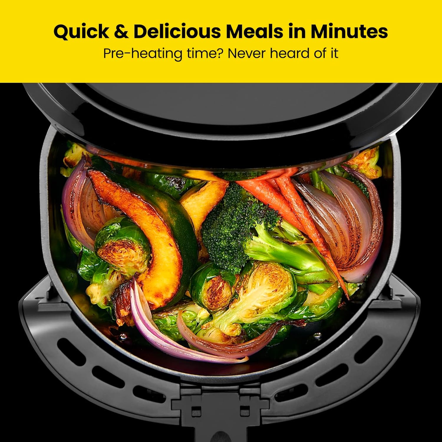 Chefman 6 Quart Dual Basket Air Fryer Oven Digital Nonstick Dishwasher Safe