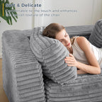 MAXYOYO Giant Bean Bag Chair for Adults with Pillows and Armrests