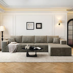 Settab Cloud Modular Sectional Sofa U Shaped Deep Seat Living Room Couch