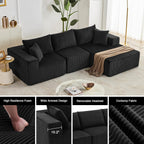 Weture 108" Modular Sectional Sofa Deep Seat Cloud L-Shape Couch with Chaise
