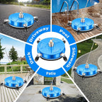 LidoDola 14 Inch Pressure Washer Surface Cleaner with Wheels for Concrete Patio Deck