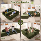 ovios Cloud Sectional Couch with L Shape Chaise Modern Modular Sofa