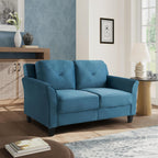Lifestyle Harrington Sofa Upholstered Microfiber Fabric Curved Arm Couch