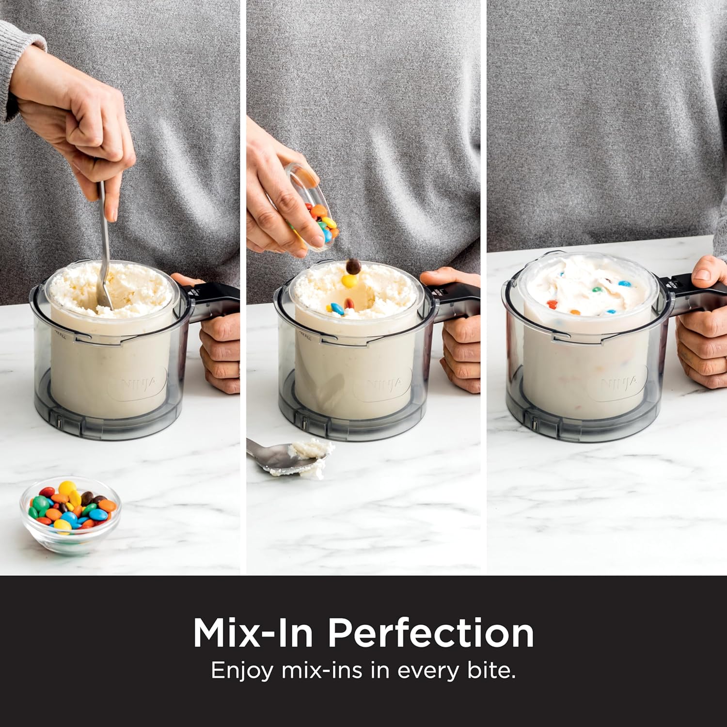 Ninja Ice Cream Maker with 7 One Touch Programs for Gelato Milkshakes Sorbet Smoothie Bowls