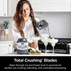 Ninja 1000W Countertop Blender Total Crushing Smoothie and Ice Blender 72oz Black & Grey