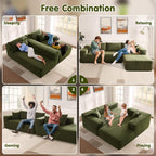 ovios Cloud Sectional Couch with L Shape Chaise Modern Modular Sofa