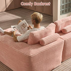 ovios Cloud Sectional Couch with L Shape Chaise Modern Modular Sofa