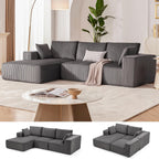 Weture 108" Modular Sectional Sofa Deep Seat Cloud L-Shape Couch with Chaise