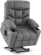 MCombo Power Lift Recliner Chair for Elderly with Extended Footrest Fabric