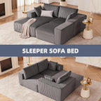 Weture 108" Modular Sectional Sofa Deep Seat Cloud L-Shape Couch with Chaise