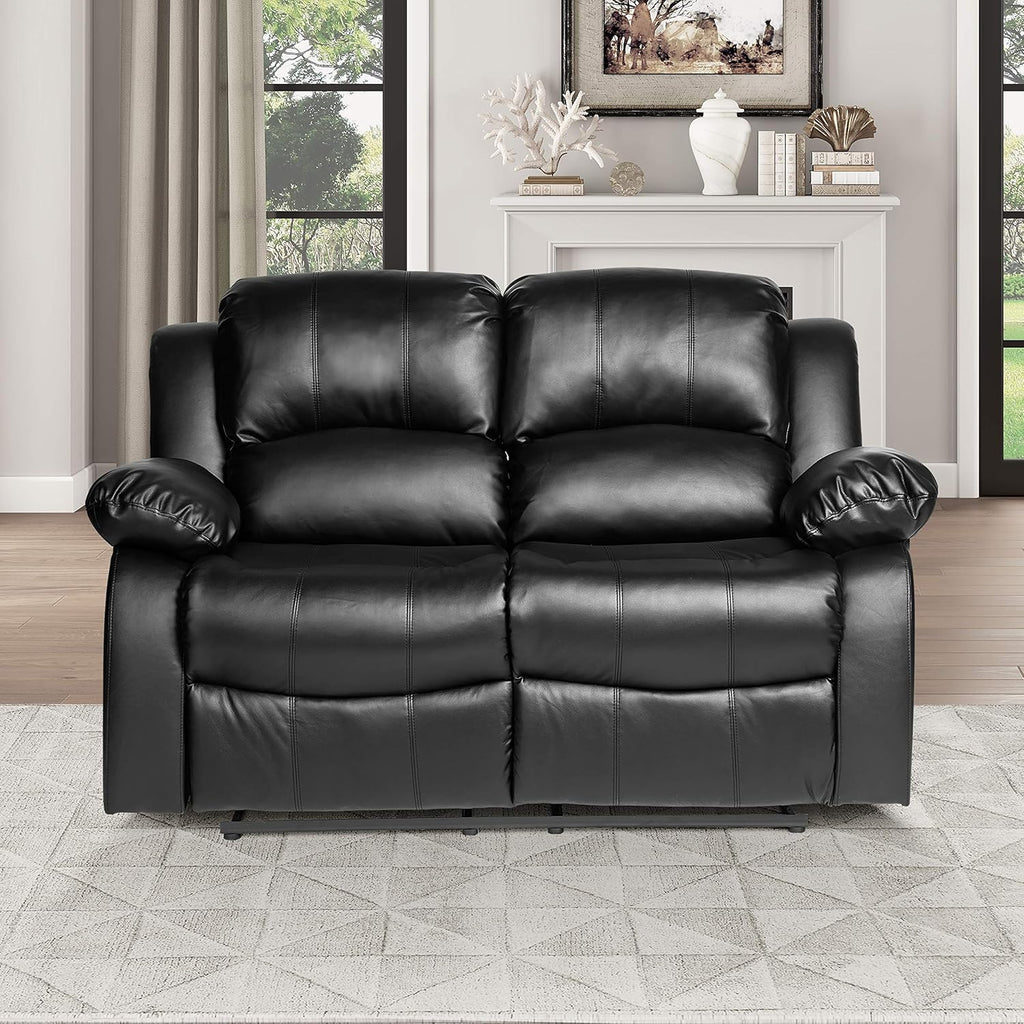 Lexicon Humphreys Loveseat Recliner Double Reclining Sofa Faux Leather