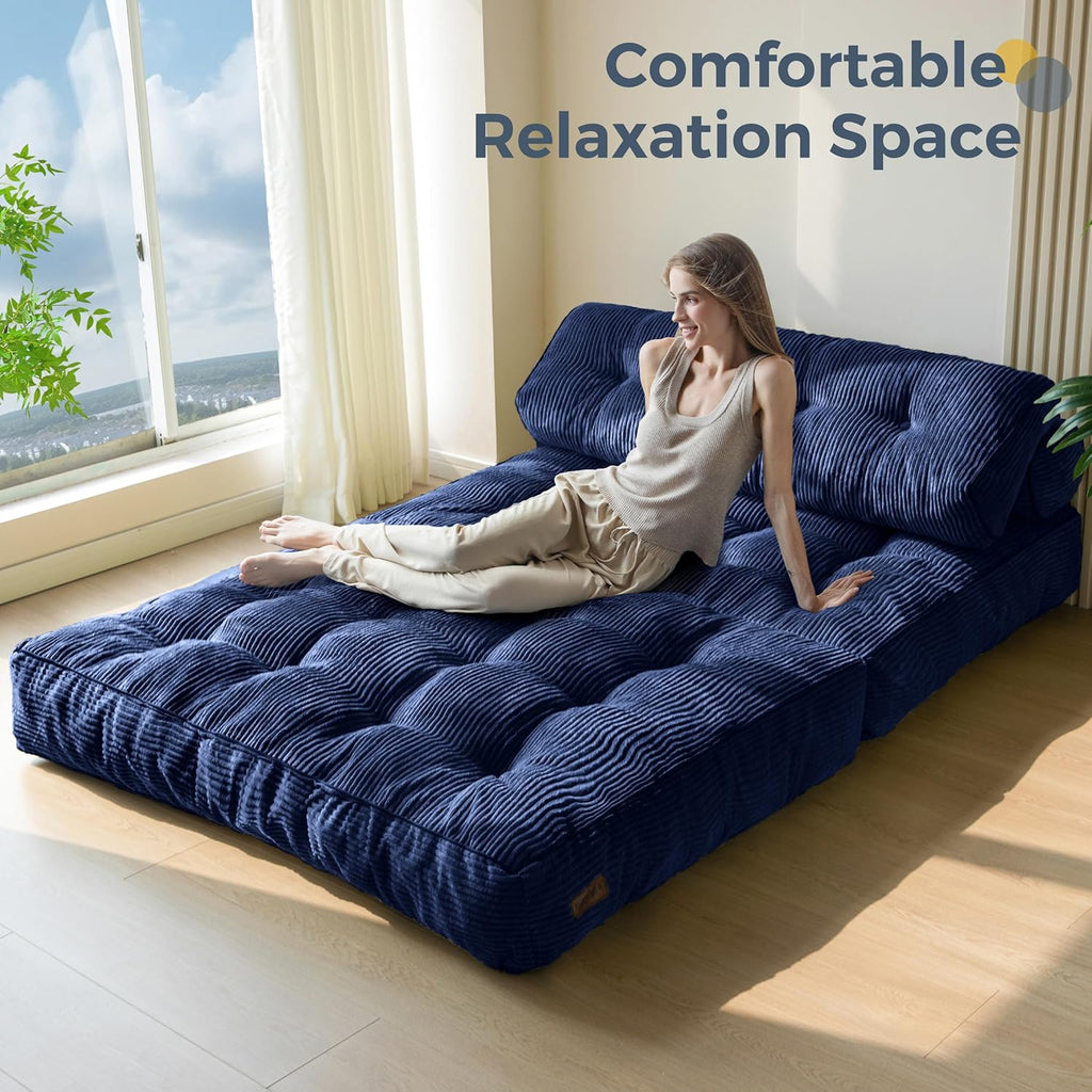 MAXYOYO Folding Sofa Bed Convertible Sleeper Chair with Pillow