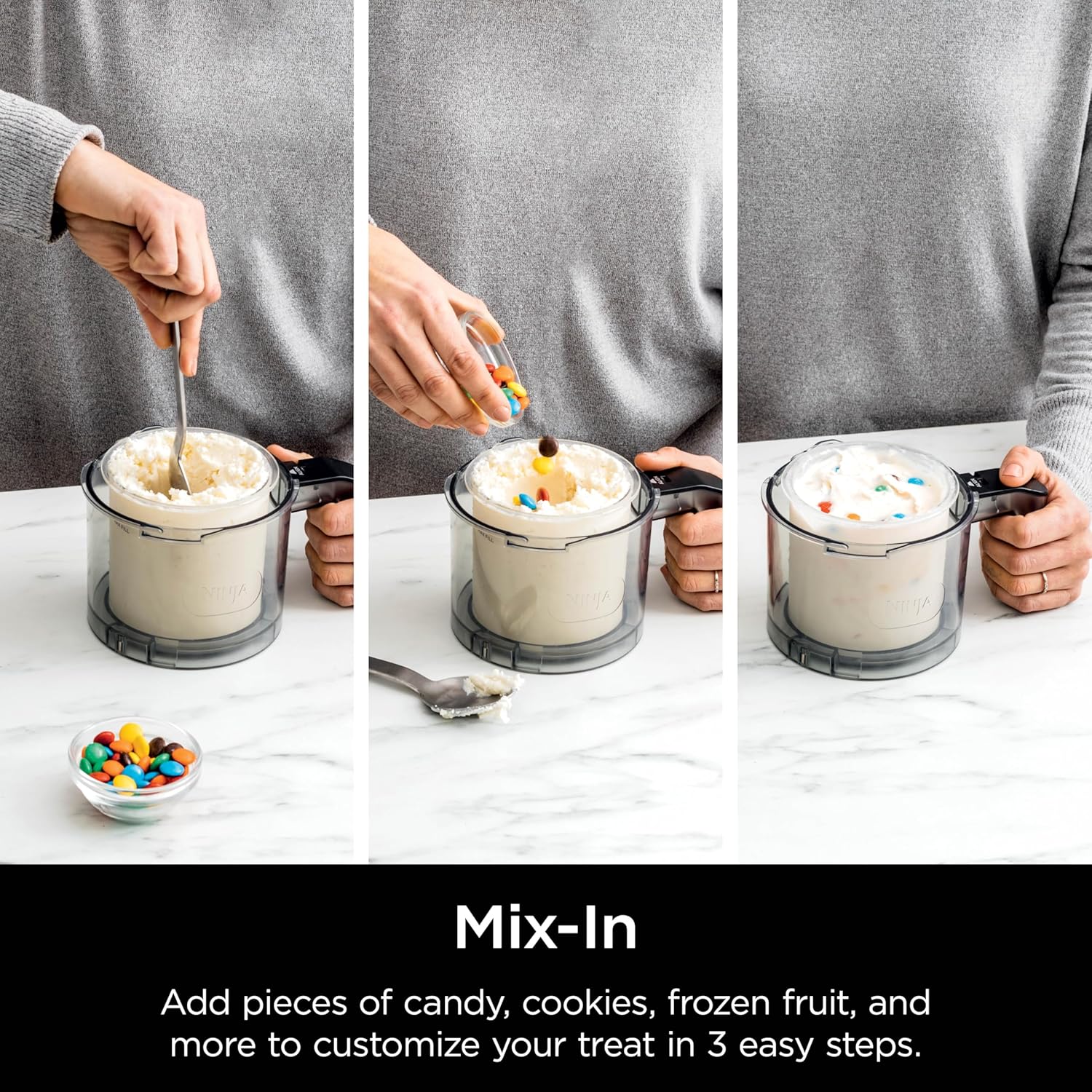 Ninja Ice Cream Maker with 7 One Touch Programs for Gelato Milkshakes Sorbet Smoothie Bowls