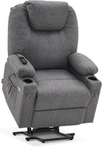 MCombo Power Lift Recliner Chair for Elderly with Heat Massage USB Cup Holders