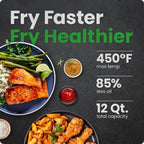 Chefman 12 Quart Air Fryer Oven 6 in 1 Convection Countertop with Presets