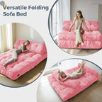 MAXYOYO Folding Sofa Bed Convertible Sleeper Chair with Pillow