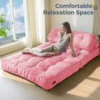 MAXYOYO Folding Sofa Bed Convertible Sleeper Chair with Pillow