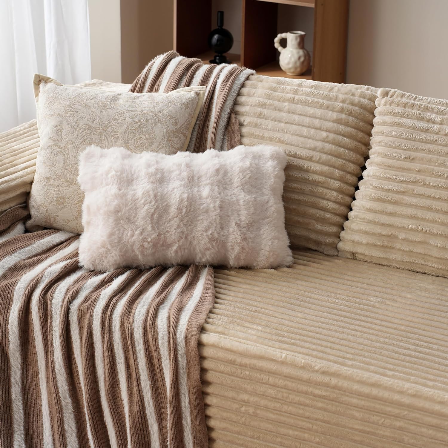 ovios Cloud Sectional Couch with L Shape Chaise Modern Modular Sofa
