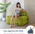 MAXYOYO Folding Sofa Bed Convertible Sleeper Chair with Pillow