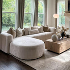 Acanva Luxury Velvet Sofa 3 Seater Modern Curved Back Couch for Living Room
