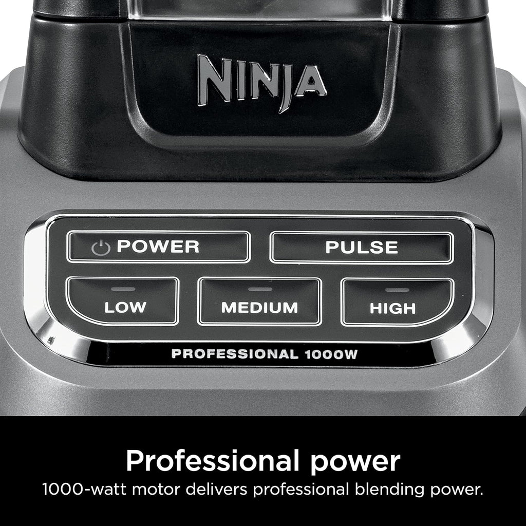 Ninja 1000W Countertop Blender Total Crushing Smoothie and Ice Blender 72oz Black & Grey