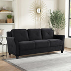 Lifestyle Harrington Sofa Upholstered Microfiber Fabric Curved Arm Couch