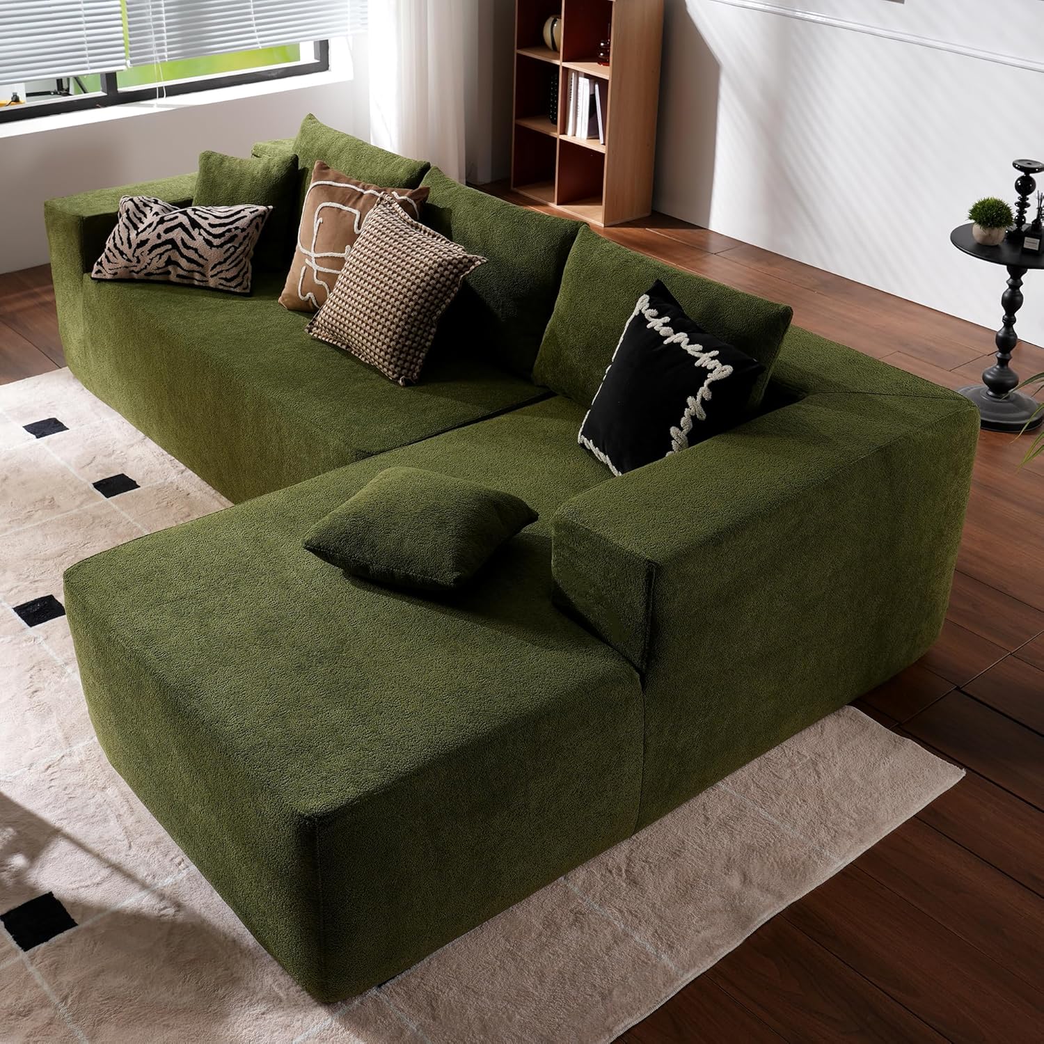 ovios Cloud Sectional Couch with L Shape Chaise Modern Modular Sofa